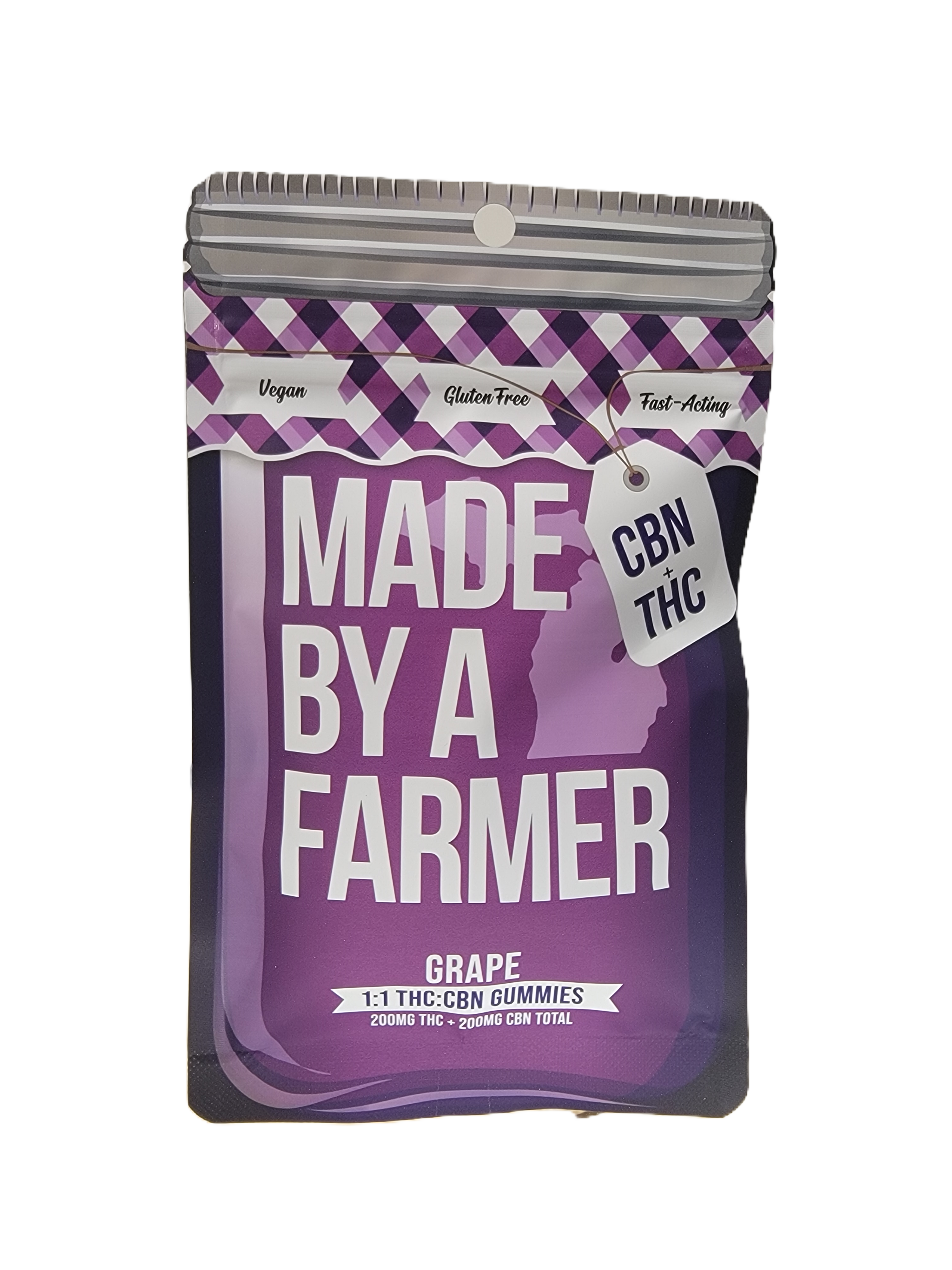 GRAPE | 1:1 THC:CBN | 10 X 20 | 200MG GUMMY