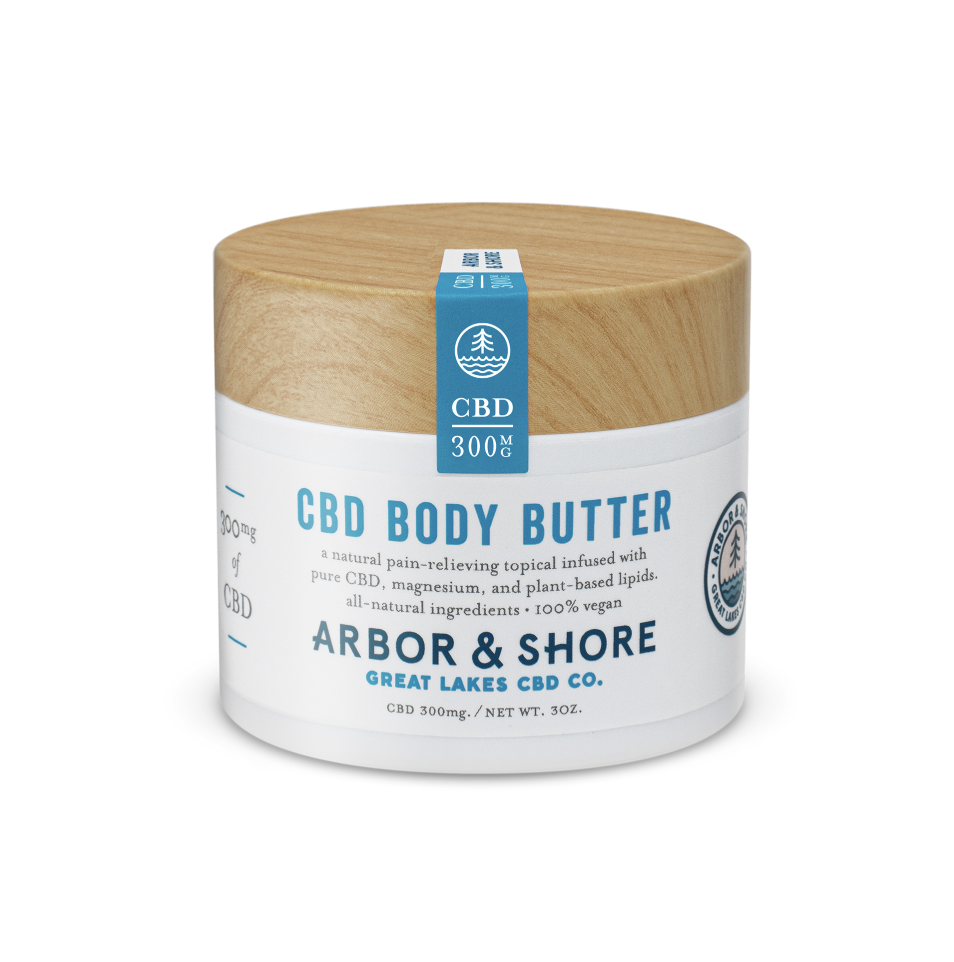 CBD BODY BUTTER | 300 MG CBD | VEGAN