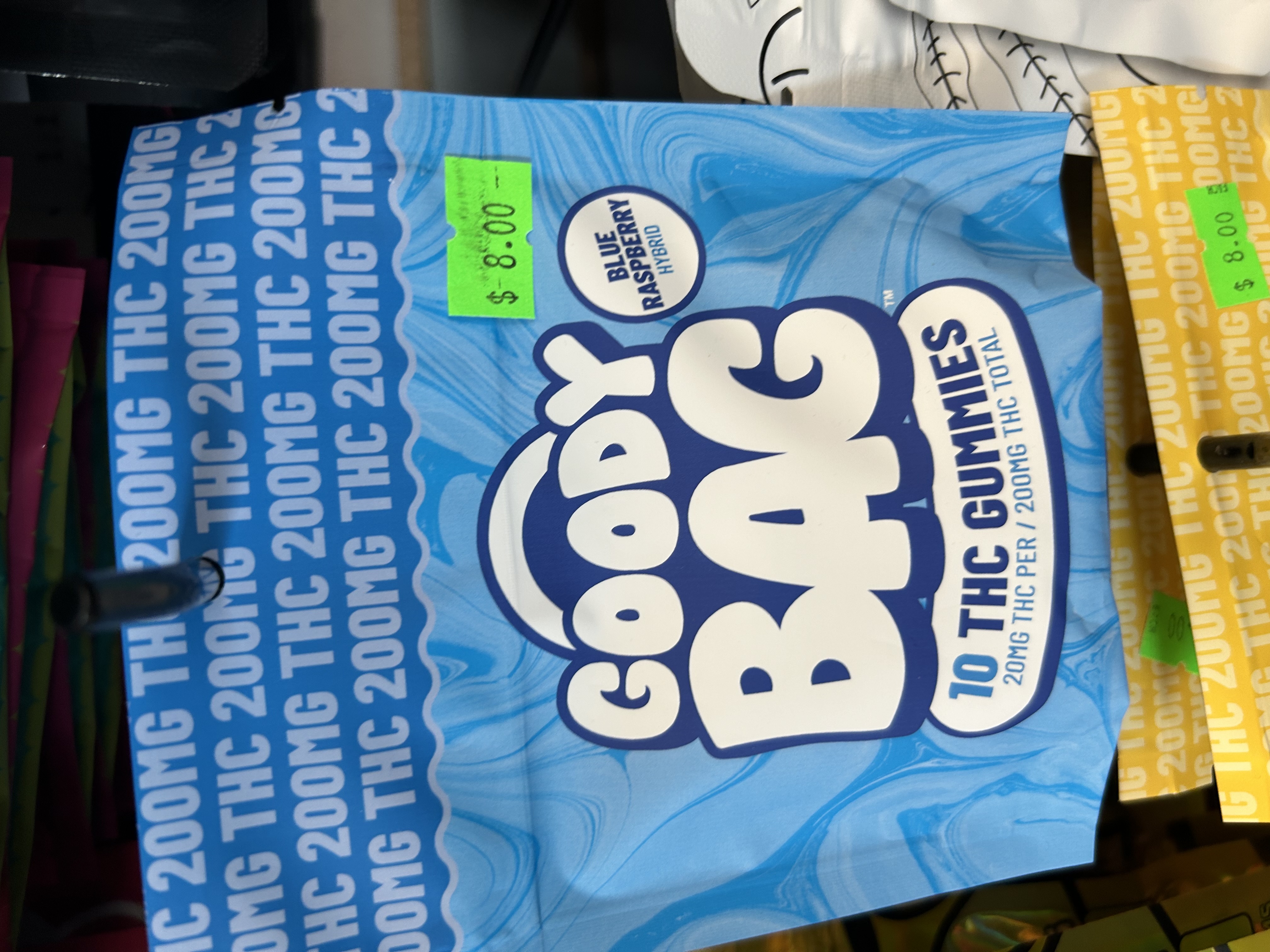 GOODY BAG | BLUE RASPBERRY GUMMIES | 200MG