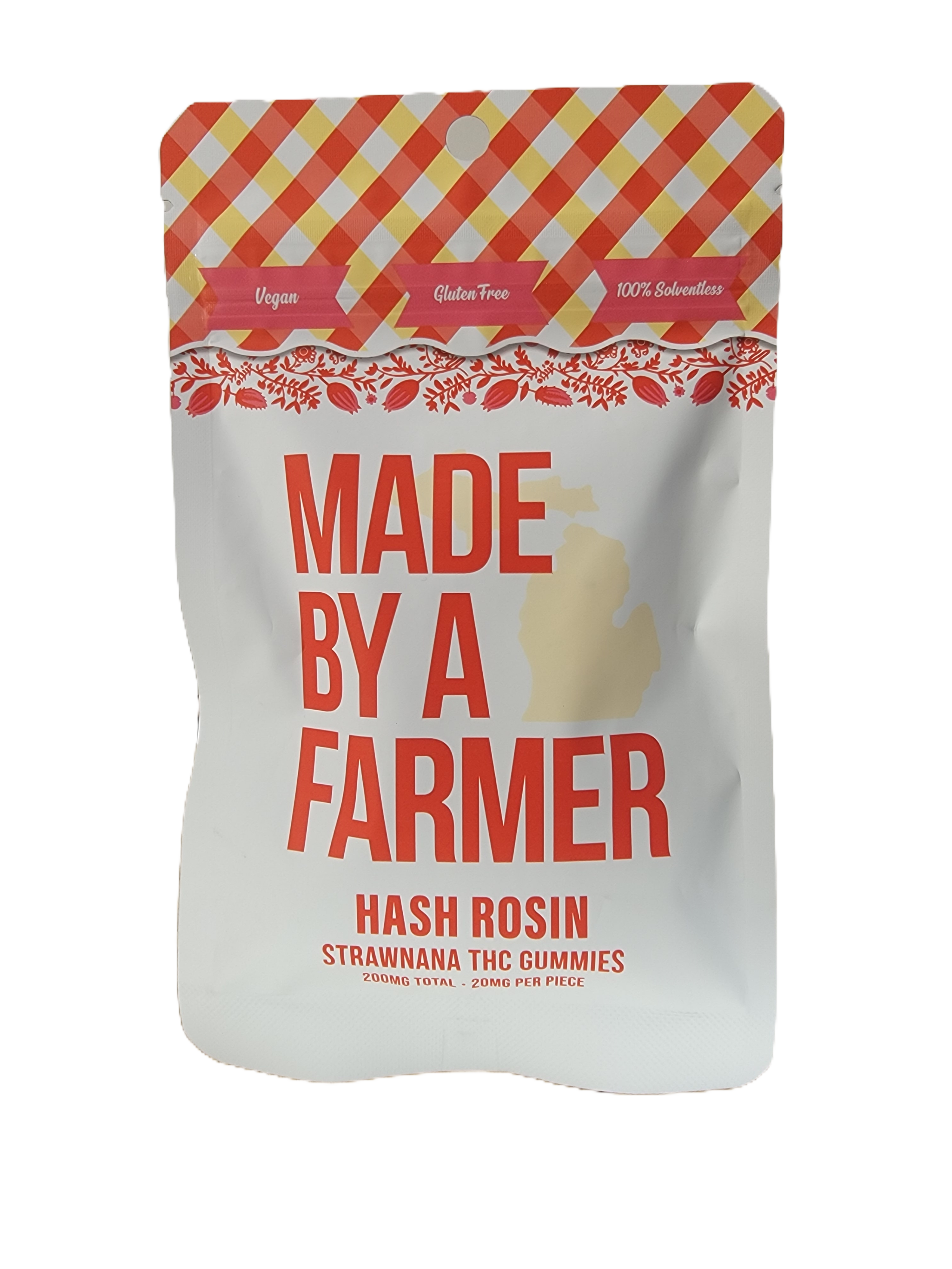 STRAWNANA | HASH ROSIN INF | 10 X 20 | 200MG GUMMY