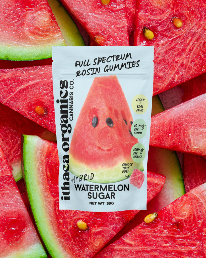 Ithaca Organics - Watermelon Sugar - Pectin Gummies - 100 Mg - 10 Pack