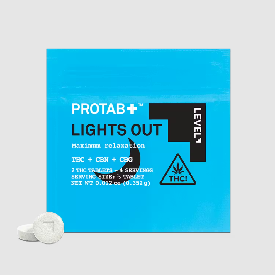 LEVEL - PROTAB - LIGHTS OUT - 2PK - THC TABLET - 10 mg