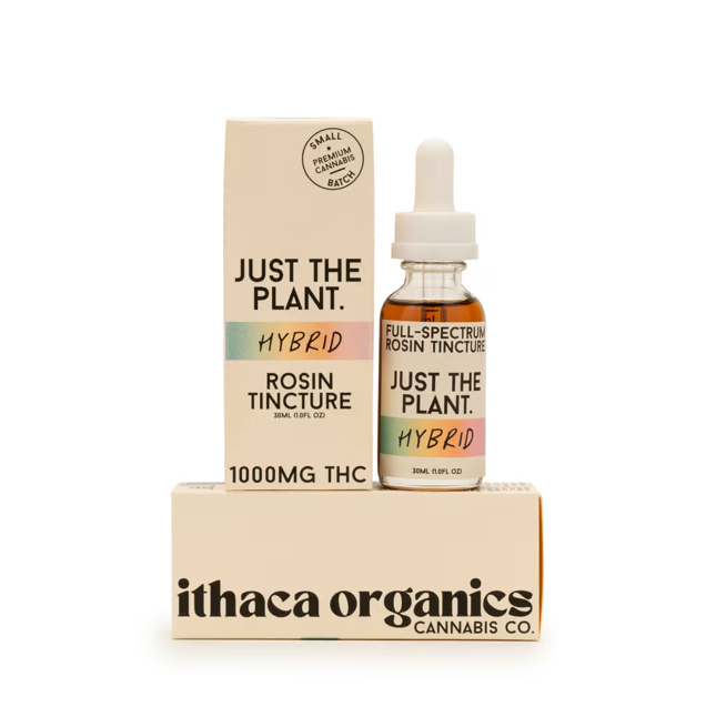 Ithaca Organics - Just the Plant - Hybrid Rosin Tincture - 100mg THC