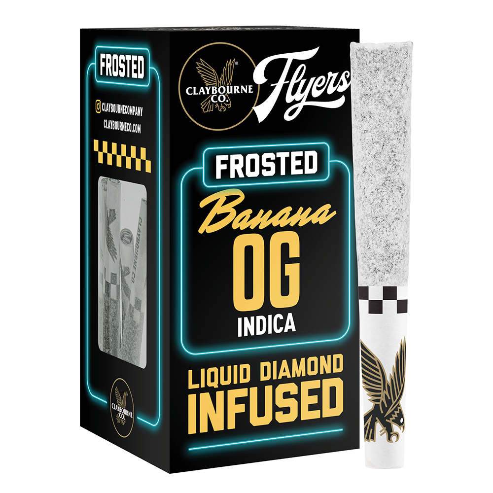 Banana OG - Claybourne Co. - Frosted Flyers - 2.5g - 5pk