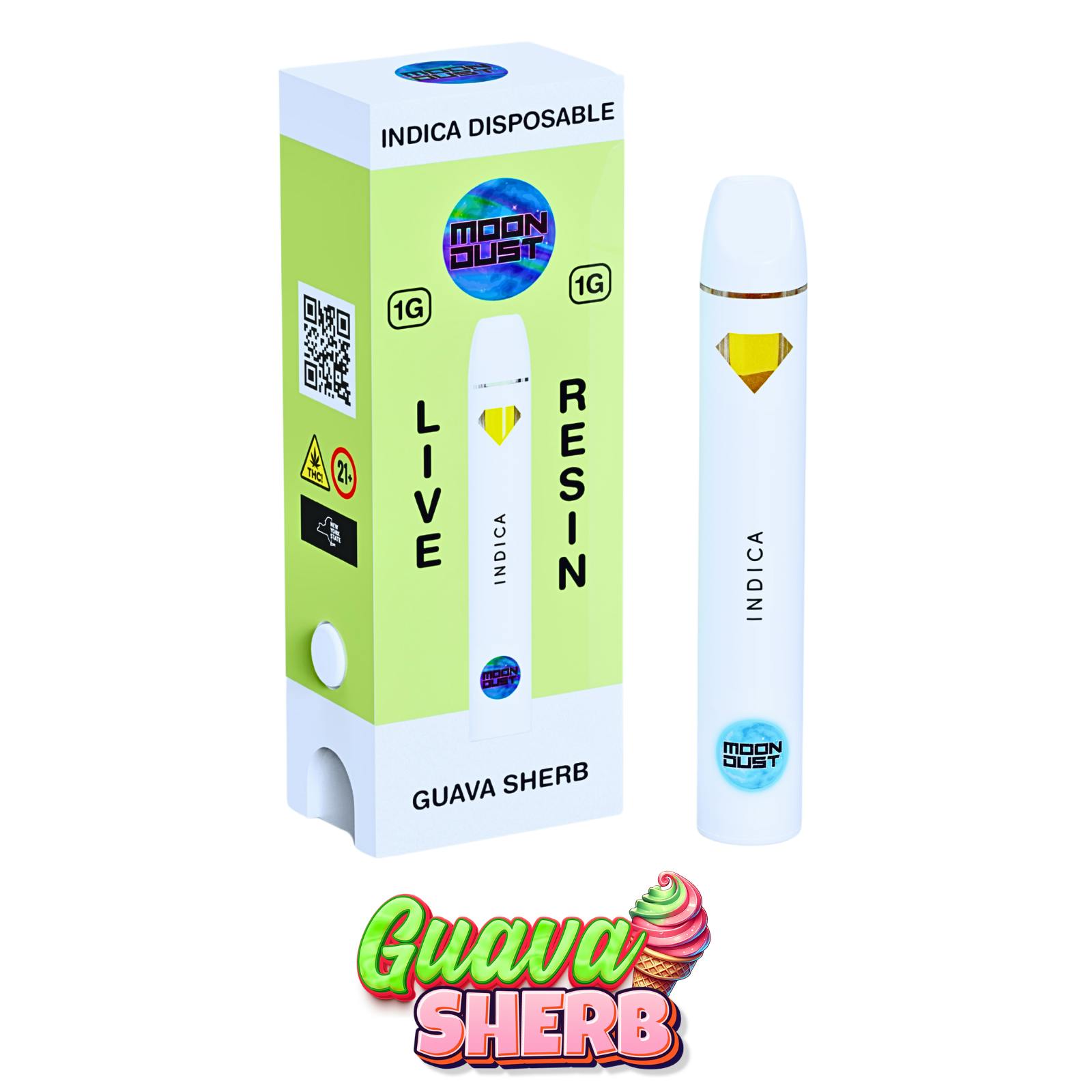 Guava Sherb - Moondust - Live Resin - 1g - AIO