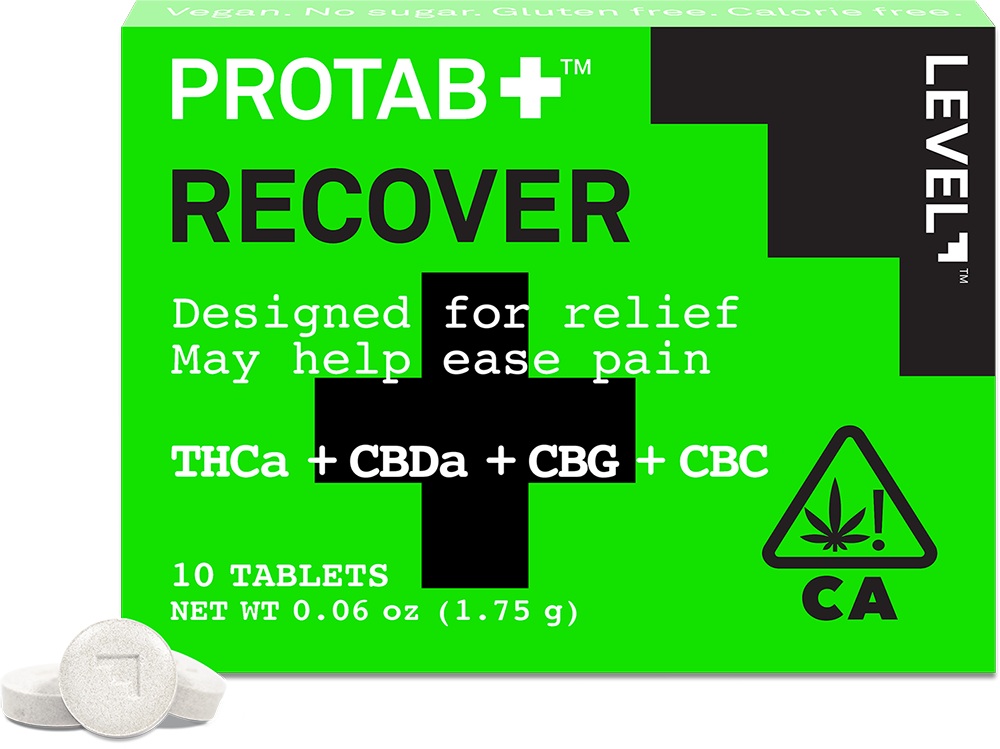 RECOVER - PROTAB+ - LEVEL - THCa:CBDa:CBG:CBC Tablets - 10 PK - 110 mg