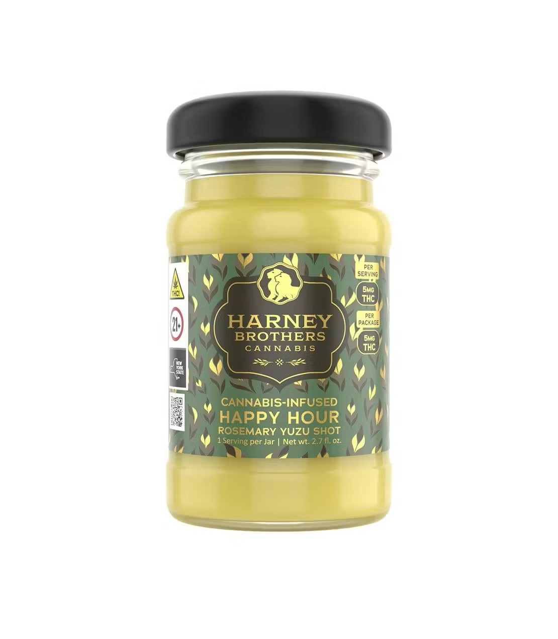 Happy Hour Rosemary Yuzu Shot - Harney Brothers - 10mg - 2oz