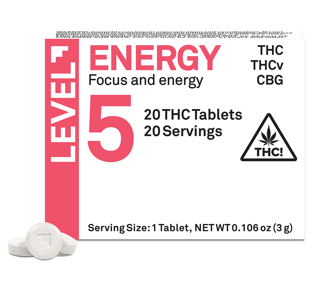 Level 5 - Protab - Energy 20pk - 100mg - Thc:thcv:cbg