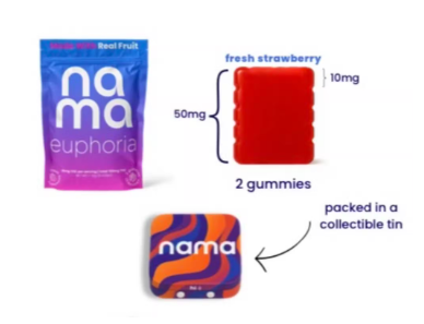 NAMA - EUPHORIA - FRESH STRAWBERRY - 2PK - 100 mg