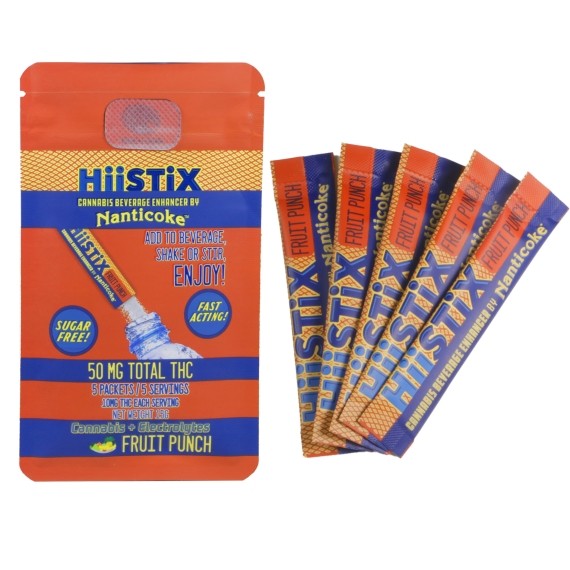Fruit Punch - Nanticoke - Hiistix Beverage Enhancer - 10mg - 5pk