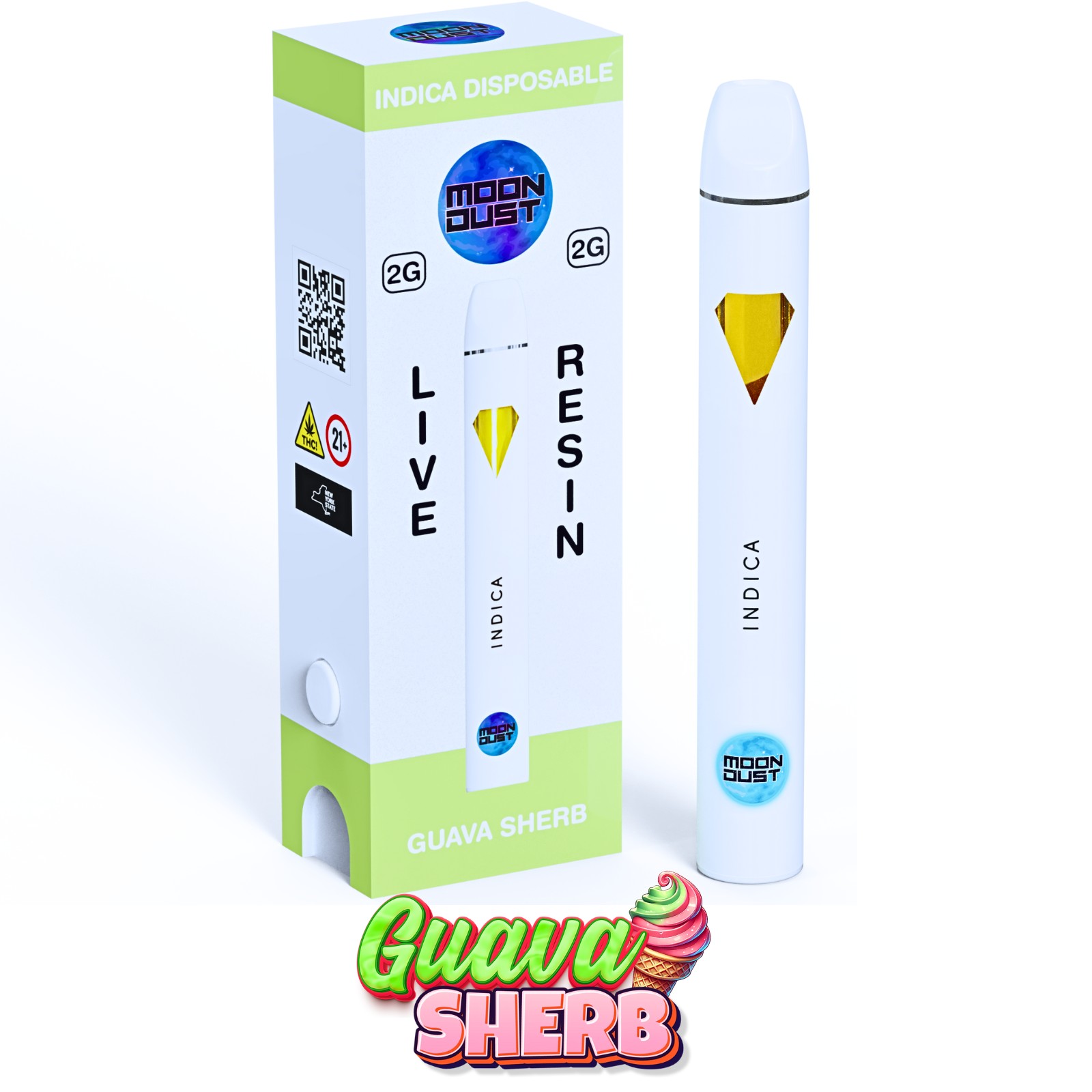 Guava Sherb - Moondust - Live Resin AIO - 2g