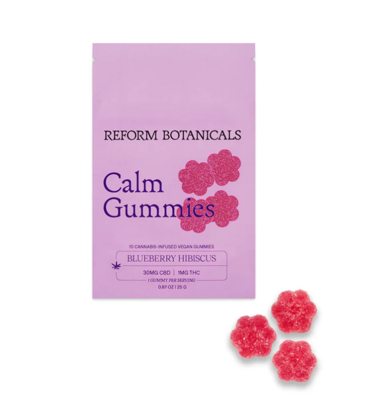 REFORM BOTANICALS - CALM (BLUEBERRY HIBISCUS) - FULL SPECTRUM CBD - 2 Pack