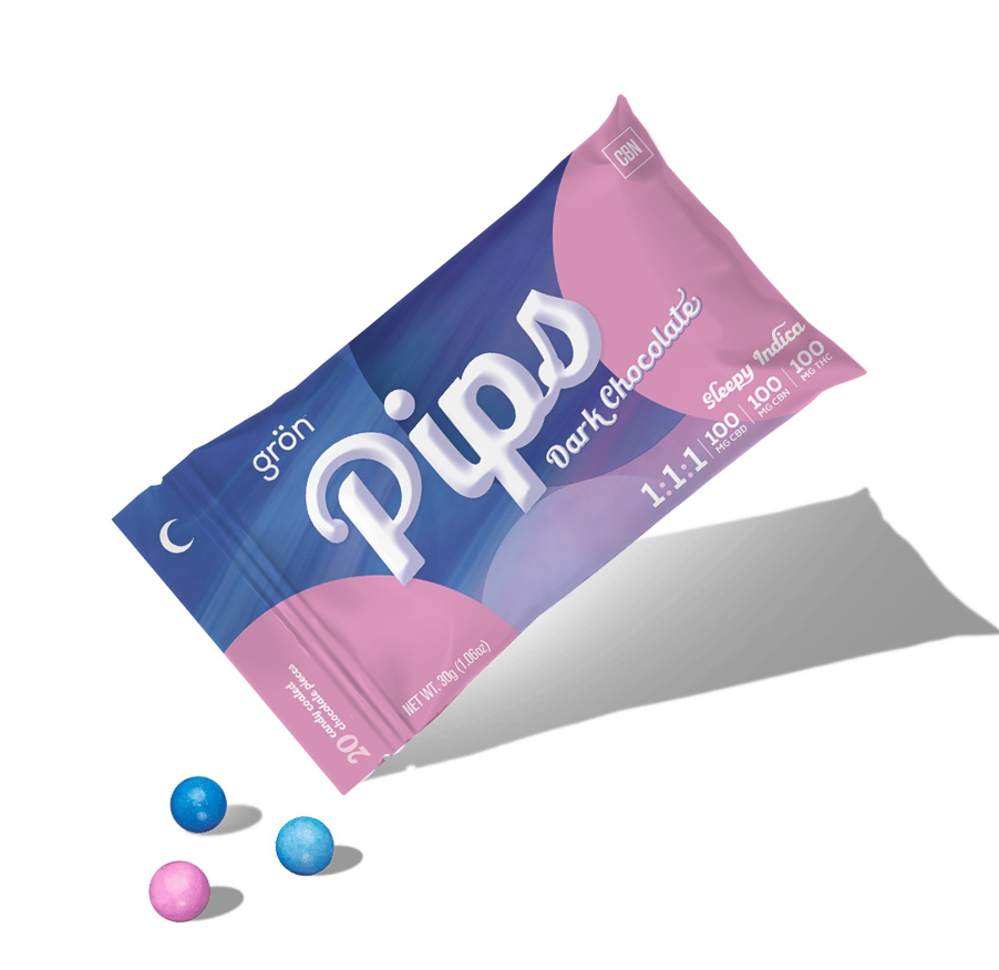Dark Chocolate - Pips - Gron - 20pk