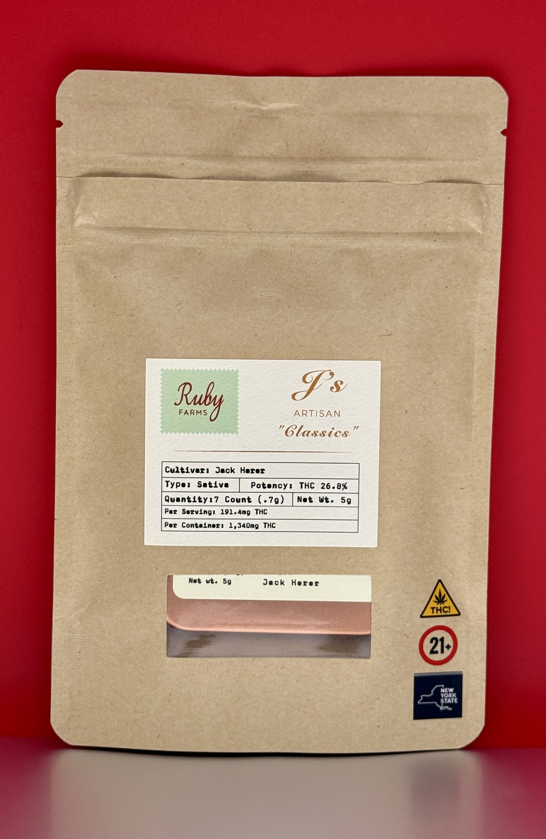 RUBY FARMS - Ruby Farms | Classics | Jack Herer | 7 pack | 0.7g Pre ...