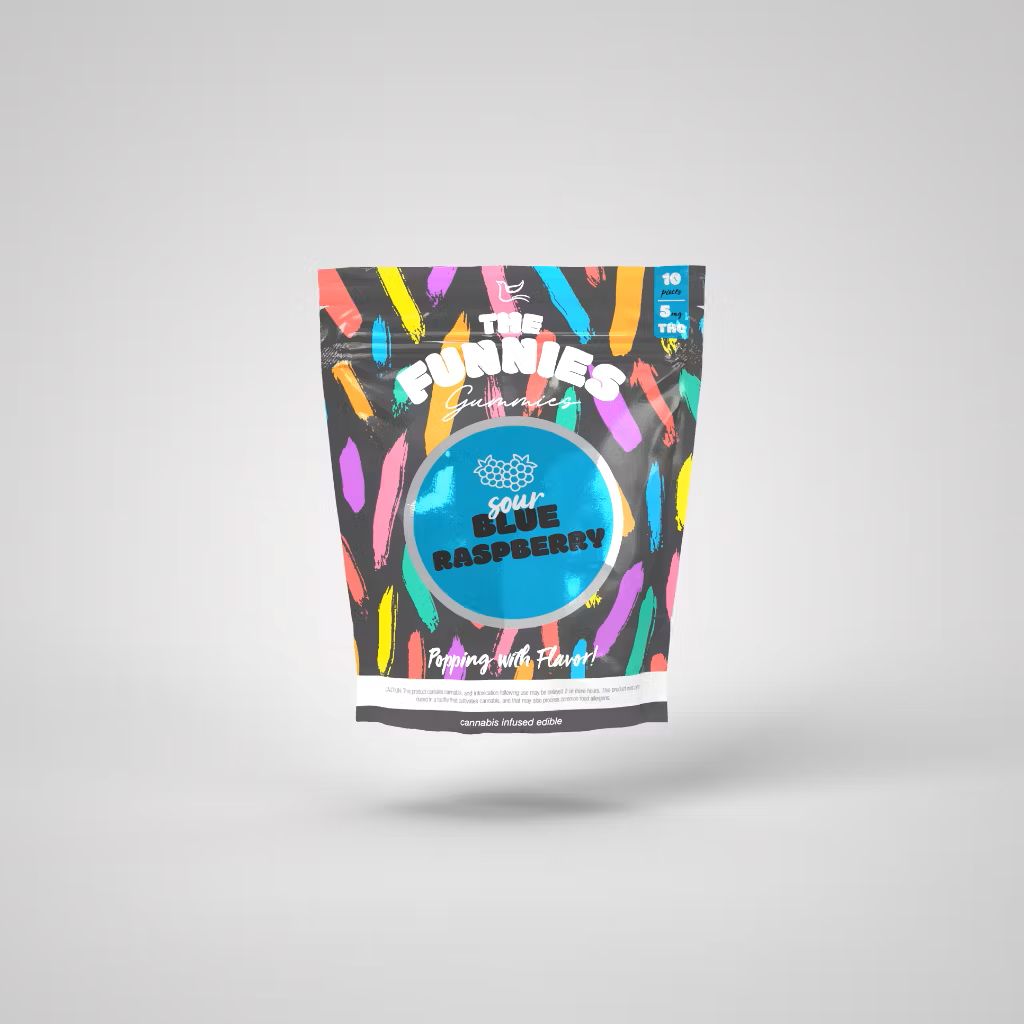 THE FUNNIES - SOUR BLUE RASPBERRY - 100 mg - 2 Pack