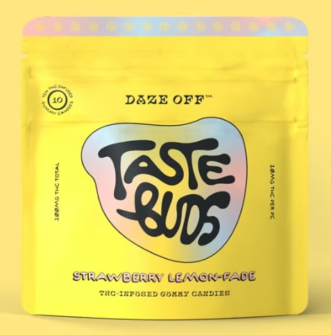 DAZE OFF TASTE BUDS - STRAWBERRY LEMONADE-FADE - 100MG 10PK