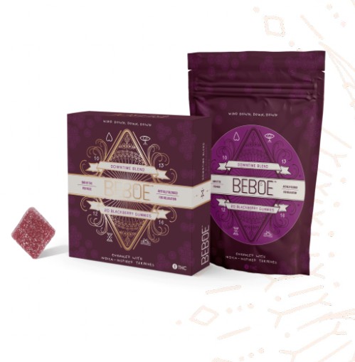 BEBOE GUMMIES - DOWNTIME (BLACKBERRY) - (THC:CBD 1:1) 100MG 20PK