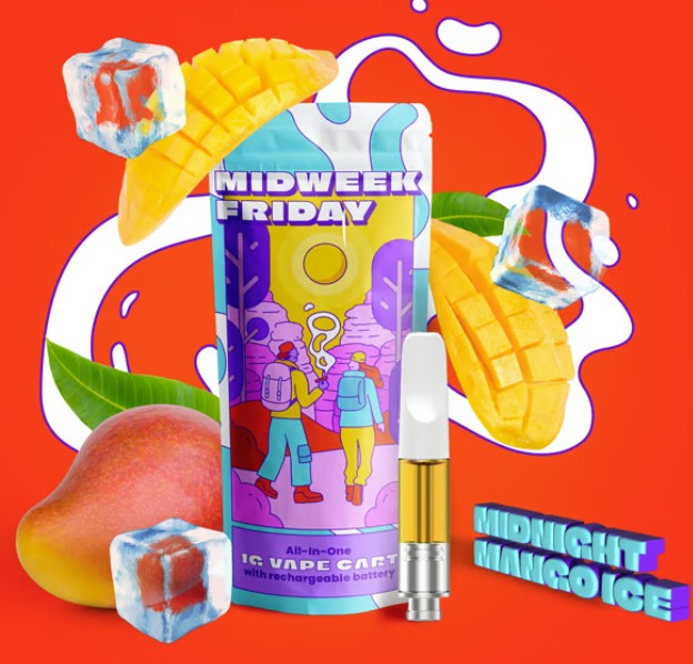 MIDWEEK FRIDAY - MWF - MIDNIGHT MANGO ICE - 1G CART