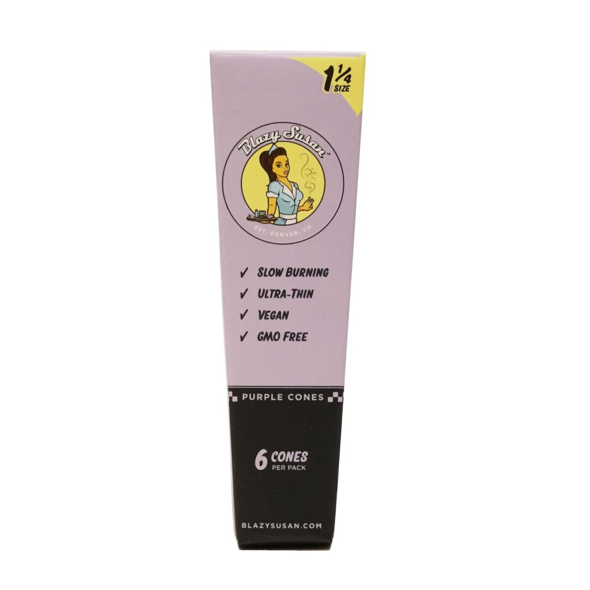 BLAZY SUSAN - 1 1/4 CONES  (PURPLE) - 6ct