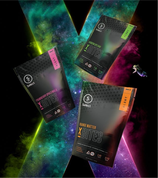 SELECT X-BITES - RAINBOW UPLOAD - 50 mg - 5 Pack