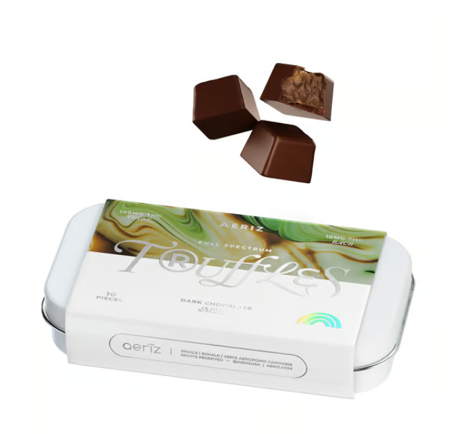 AERIZ - DARK CHOCOLATE MINT TRUFFLES - 100MG (10PK)