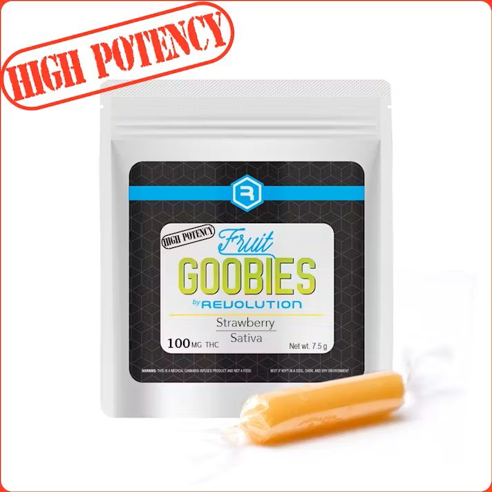 REVOLUTION FRUIT GOOBIES - STRAWBERRY - 100 mg