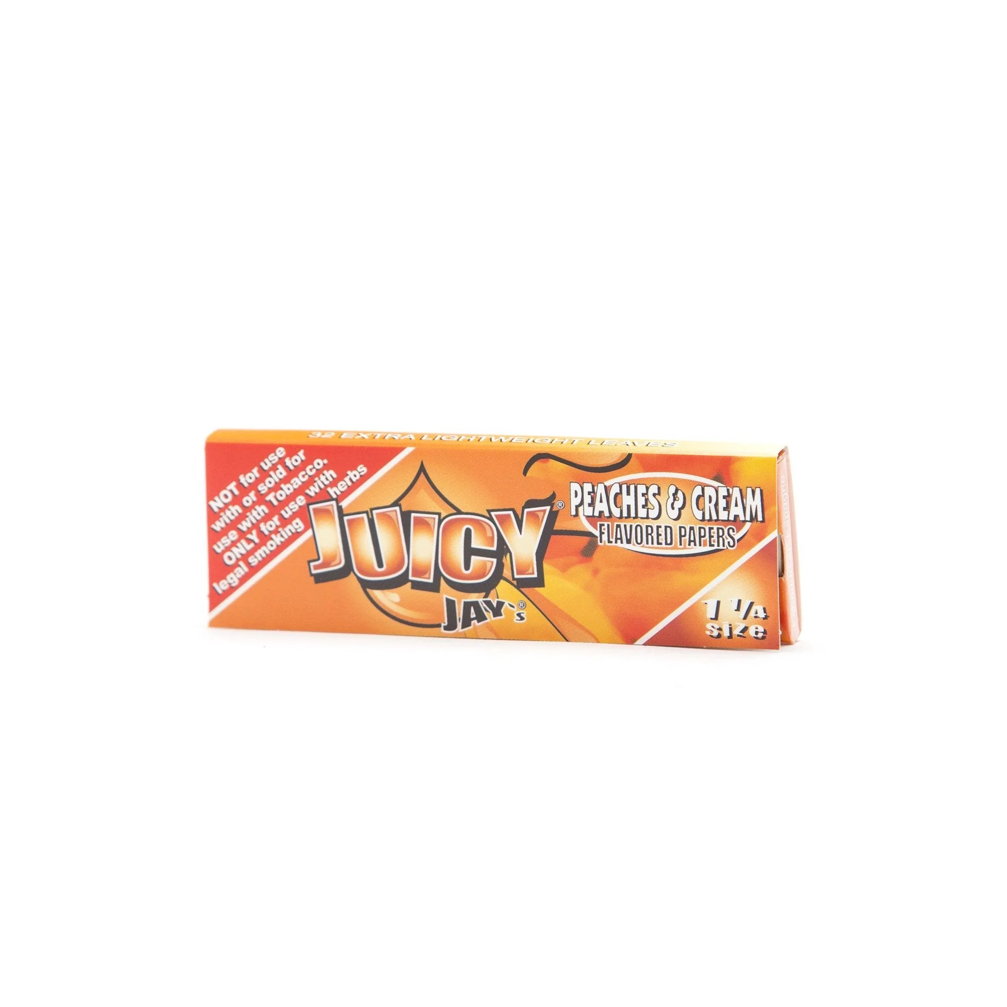JUICY JAY'S - PEACHES & CREAM - HEMP ROLLING PAPERS - 32ct
