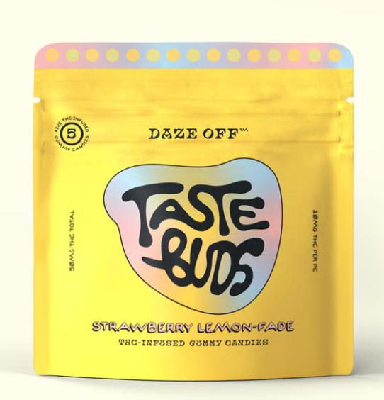Daze Off Taste Buds - Strawberry Lemon-Fade - 50mg 5pk - Sample