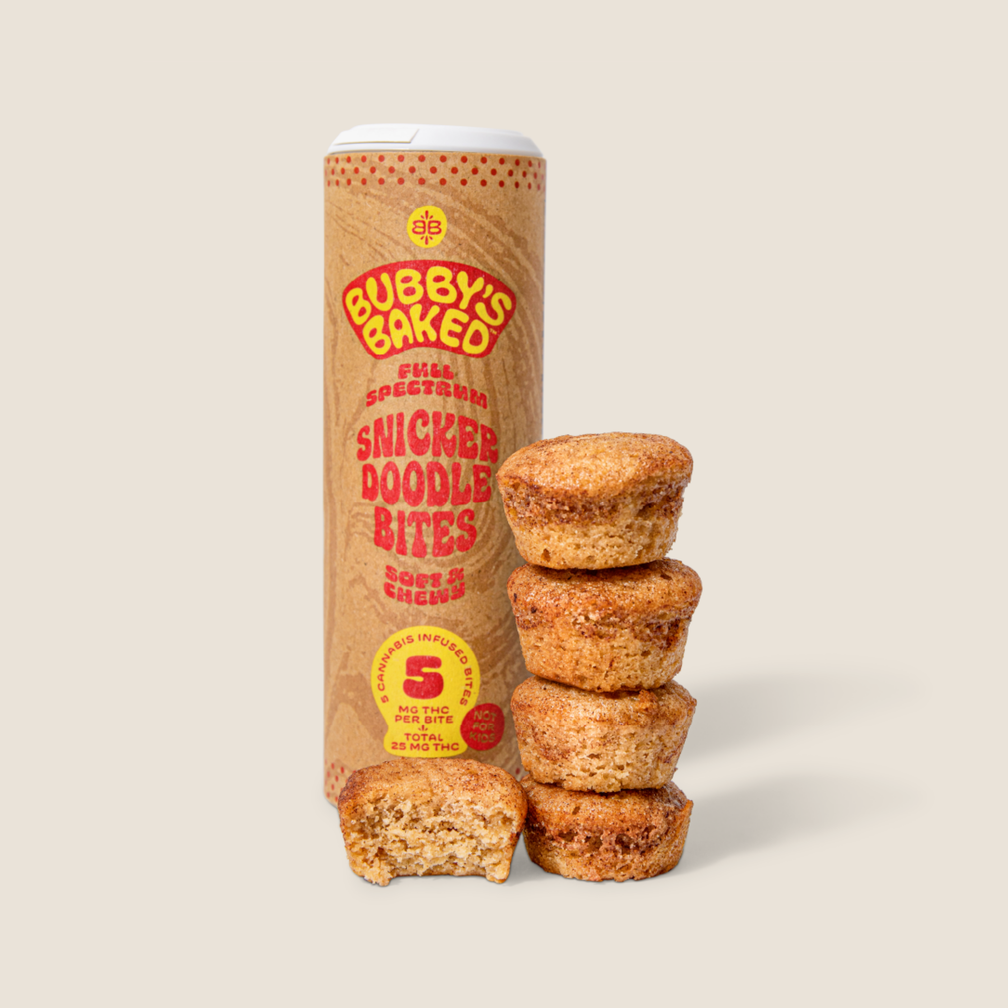BUBBY'S BAKED - SNICKERDOODLE BITES - 100mg 5pk