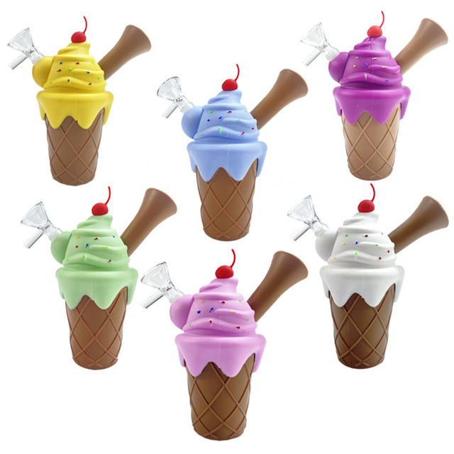 SILICONE ICE CREAM WATER PIPE