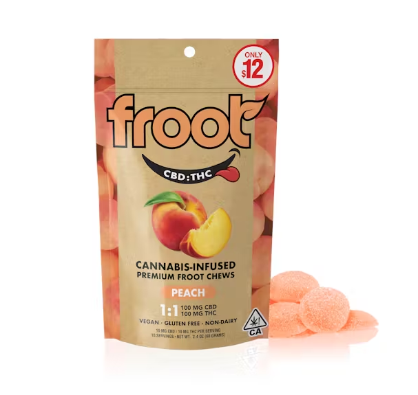 PEACH 1:1 CBD:THC - 100MG