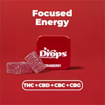 1:1:1:1 - CRANBERRY (FOCUSSED ENERGY) 2PK - 50MG:50MG:50MG:50MG / THC:CBD:CBC:CBG