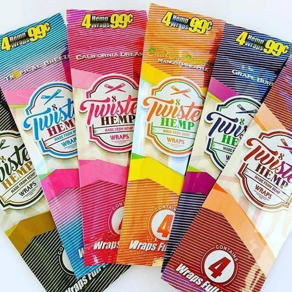 PLAIN JANE TWIST HEMP WRAPS - 4PK