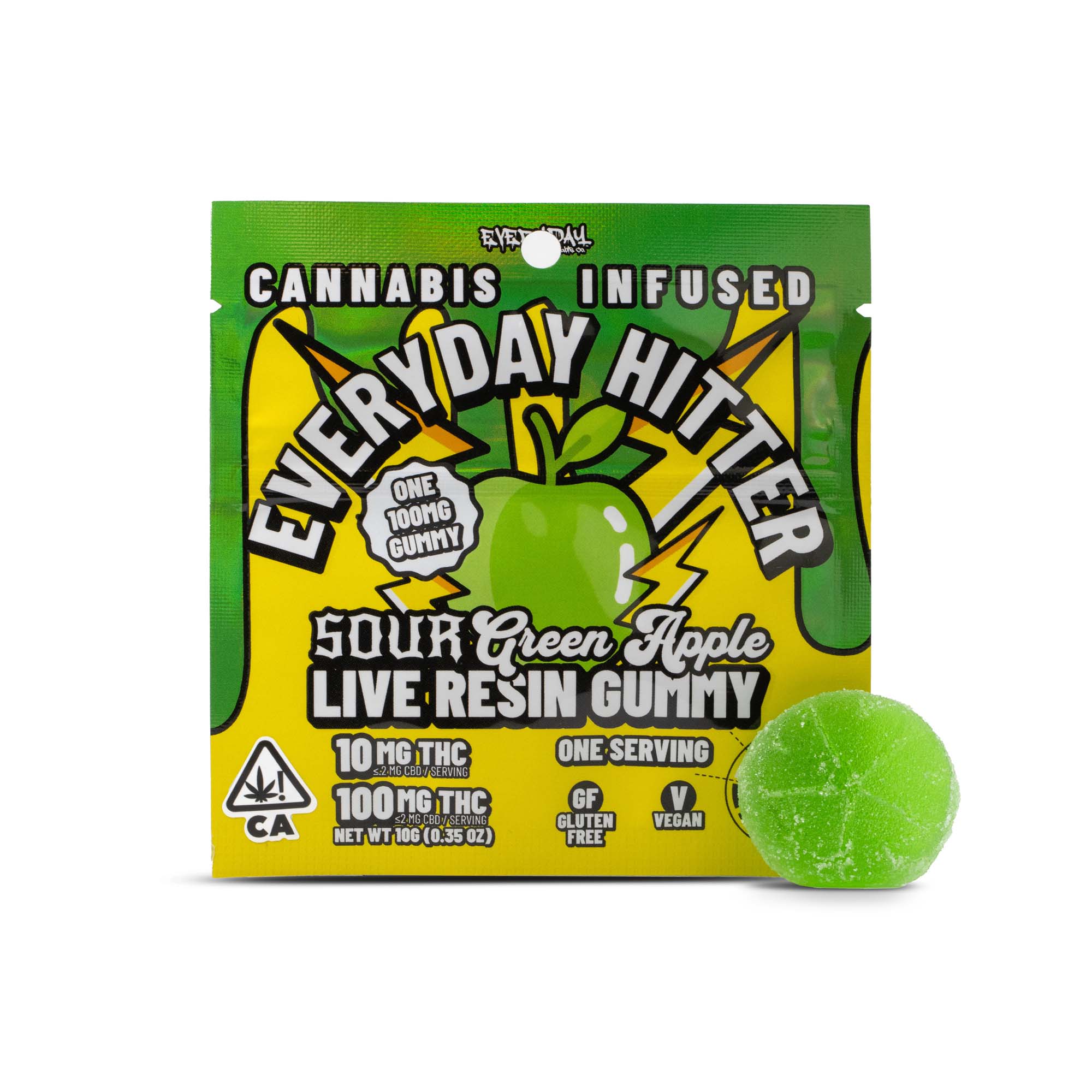 SOUR GREEN APPLE HITTER - 100MG