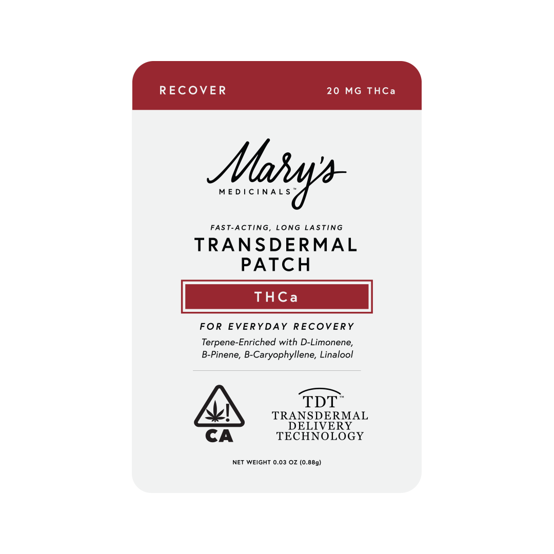 THCA "RECOVER" TRANSDERMAL PATCH - 20MG
