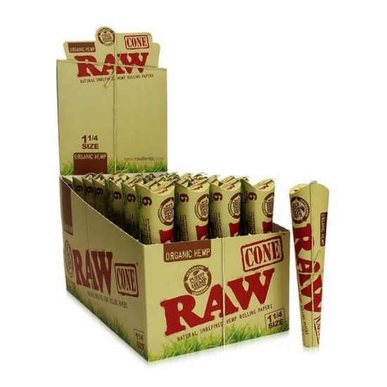 *21 ONLY* 1 1/4" ORGANIC HEMP CONES 6PK