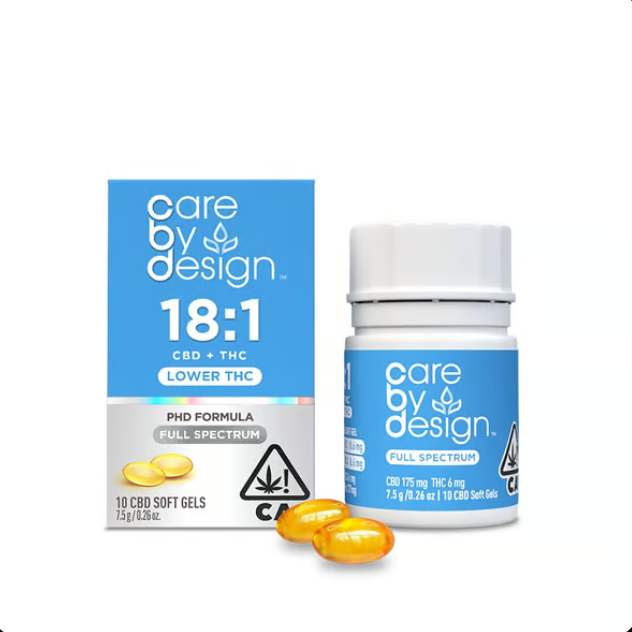 18:1 SOFT GEL 10PK CBD:THC - 12MG