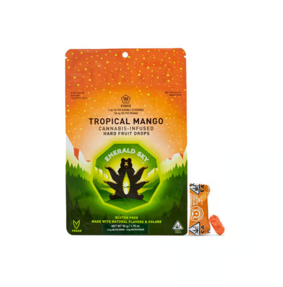 TROPICAL MANGO FRUIT DROP 20PK - 100MG