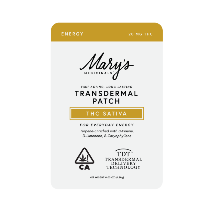 SATIVA "ENERGY" TRANSDERMAL PATCH - 20MG