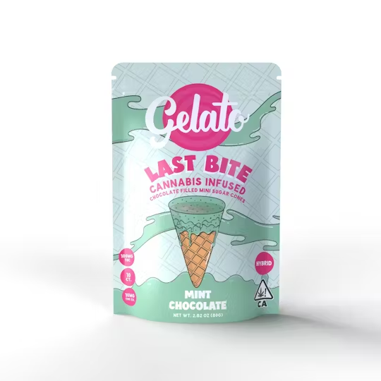 LAST BITE CONES MINT CHOCOLATE MINIS - 100MG