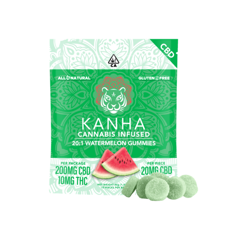 20:1 WATERMELON 10PK - CBD:THC - 200:10 MG