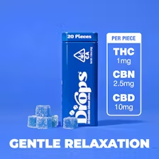 1:10:2.5 BLUEBERRY (GENTLE RELAXATION) 20PK - 20MG/50MG/200MG THC/CBN/CBD