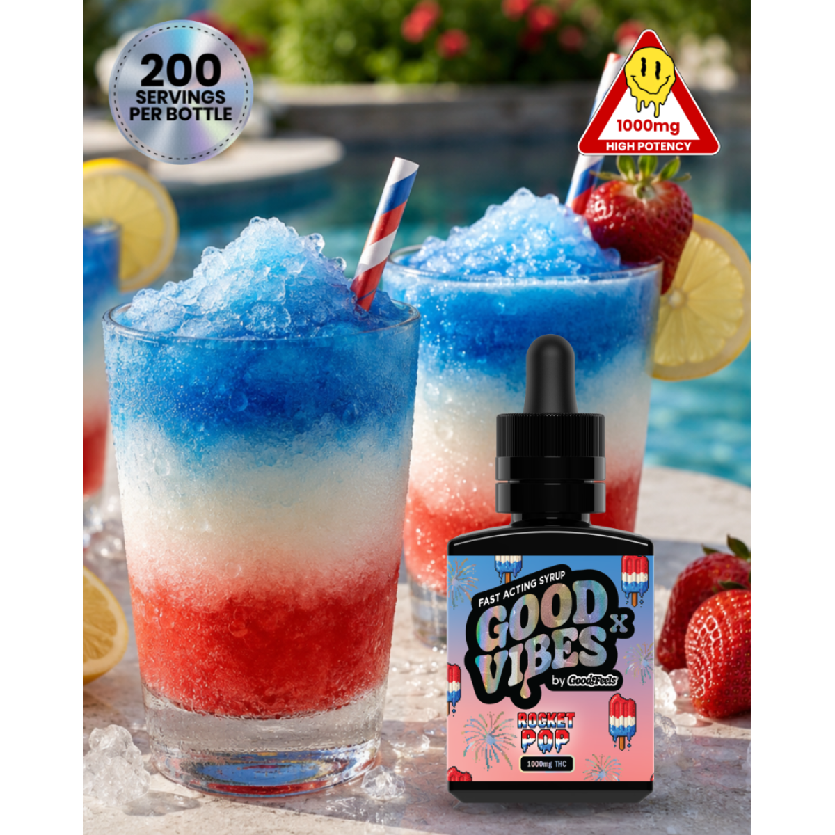 SYRUP | 1000MG | ROCKET POP | GOOD VIBES - 1000 MG