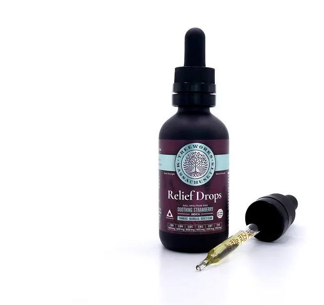 TREEWORKS - Relief Drops | 60mL | Relief | 4:3:3:2:1:1 CBD:CBN:CBC:CBG ...