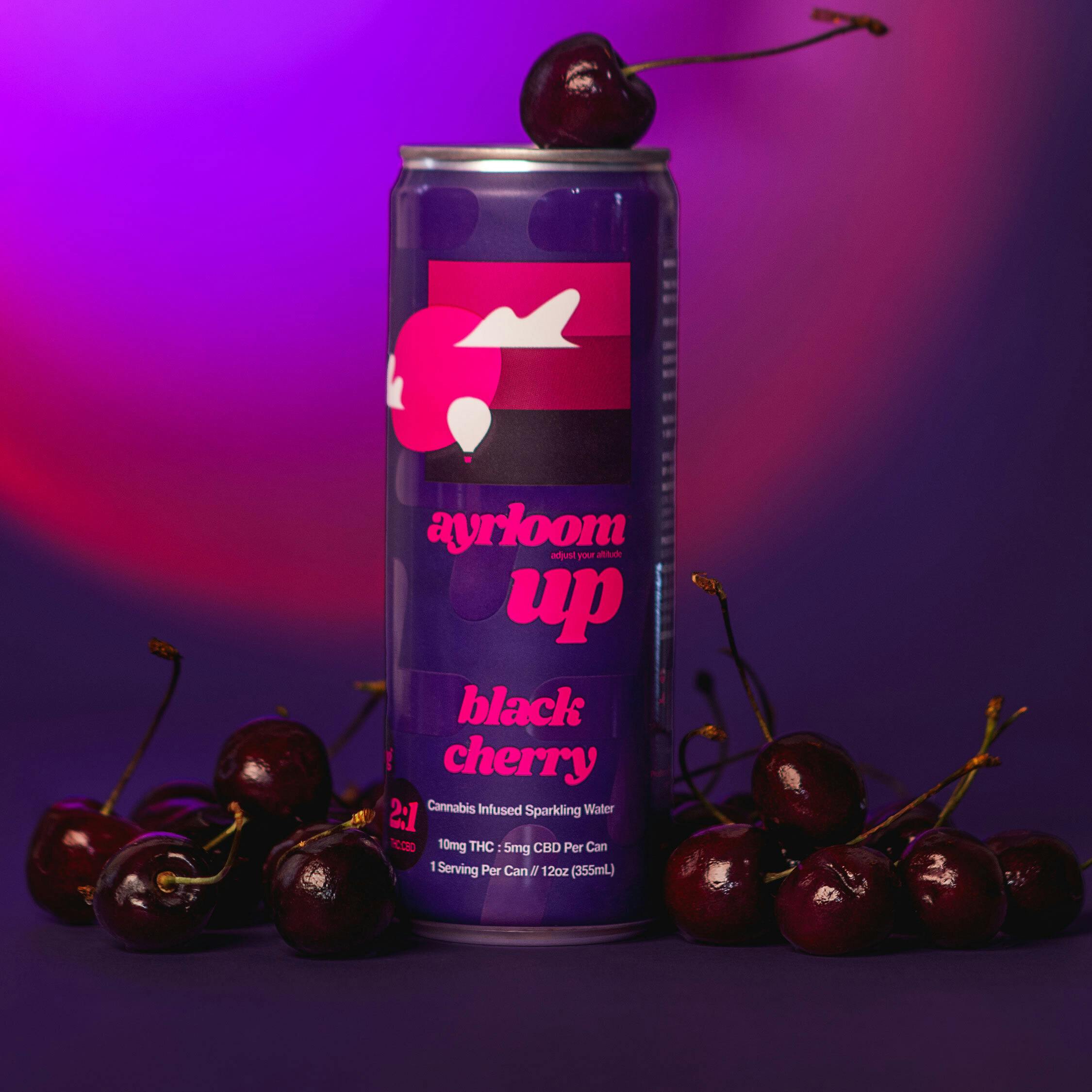 Ayrloom UP Seltzer - Black Cherry  2:1 (THC:CBD)