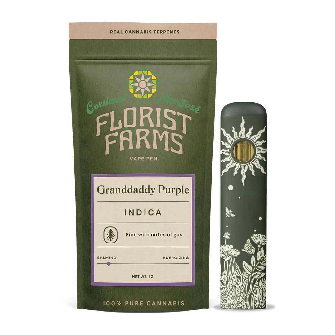Florist Farms Cartridge 1g Granddaddy Purple (Indica)