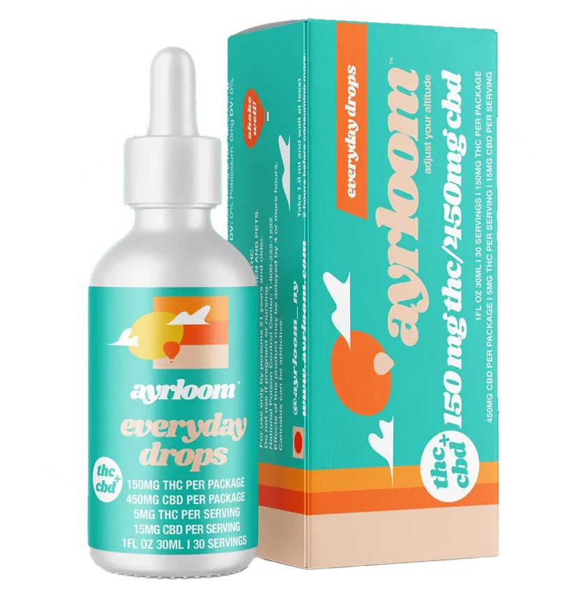 Ayrloom Tinctures 150mg Everyday Drops 1:3 (THC:CBD)