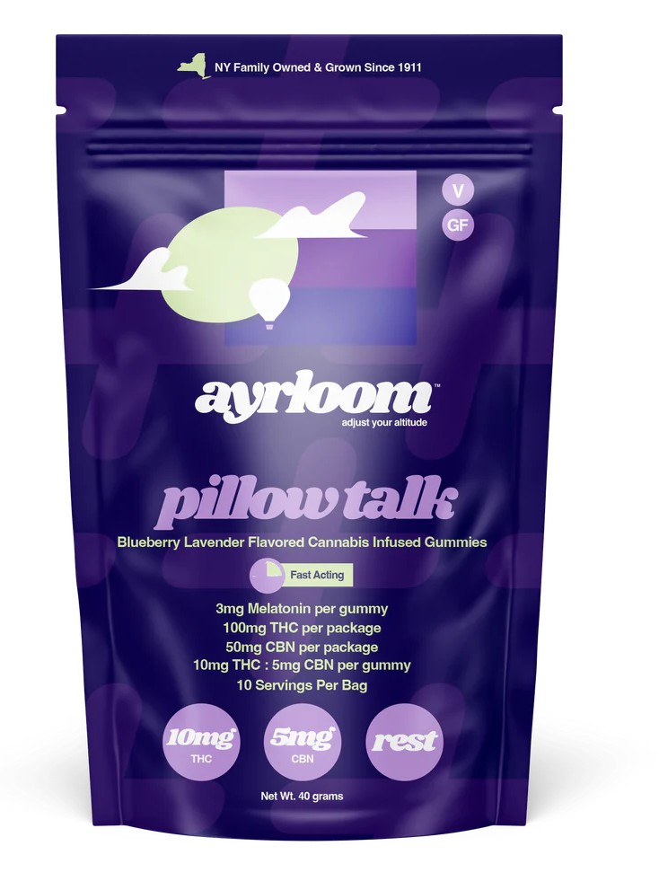 Ayrloom Up Gummies - Pillow Talk (Blueberry Lavender) 2:1 (THC:CBN+Melatonin)