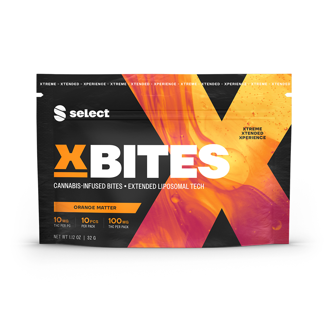 SELECT HIGH DOSE X BITES | ORANGE MATTER - 100 mg