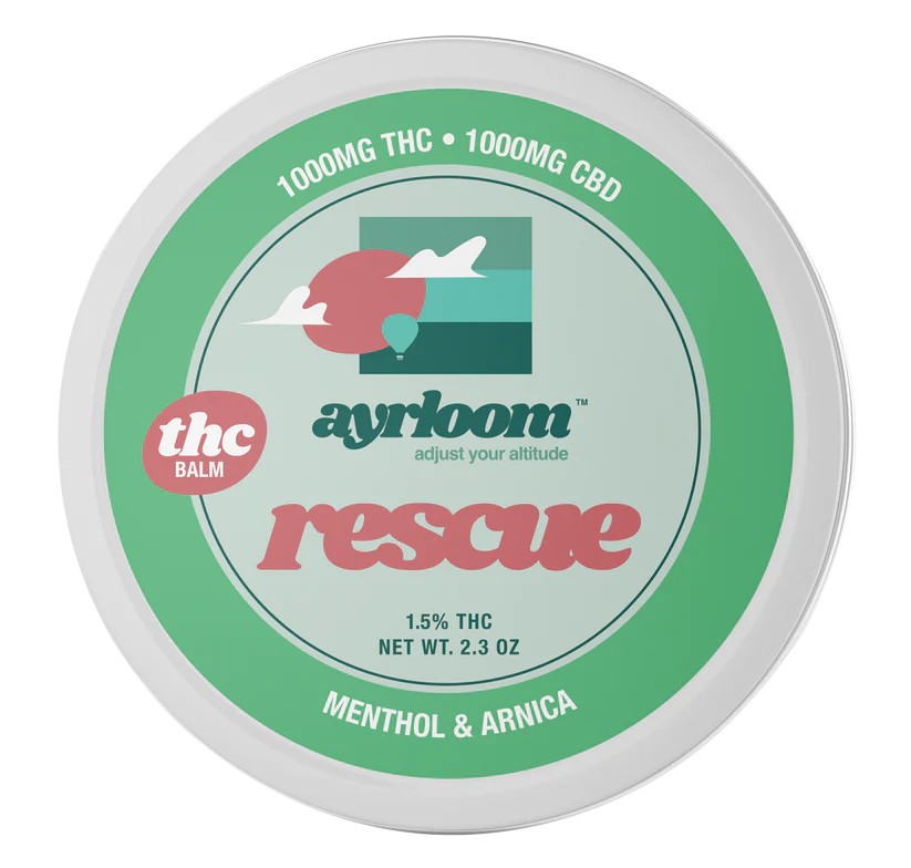 Ayrloom Balm 1,000mg Rescue 1:1 (THC:CBD)